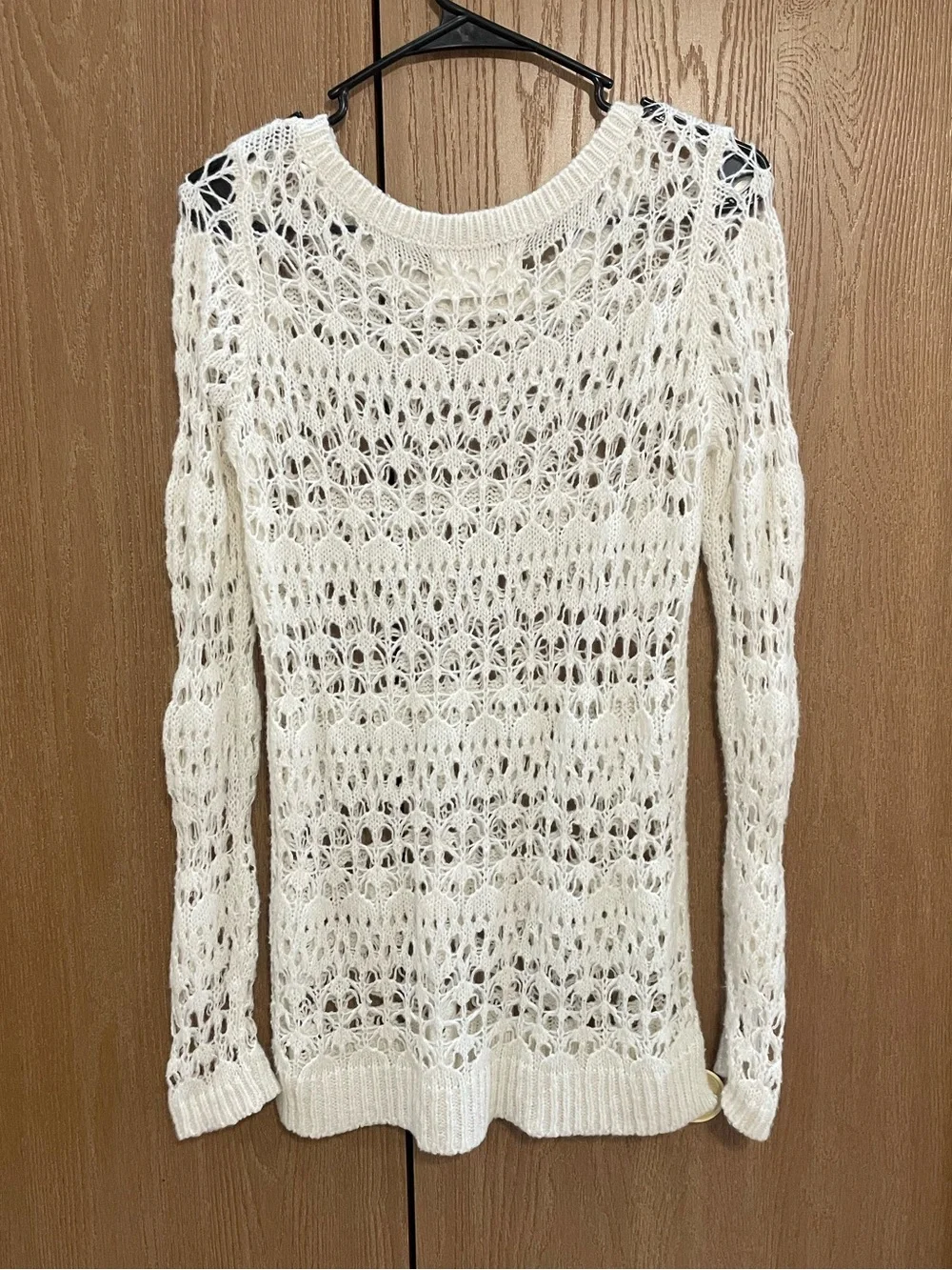 Hollister Knit Long White Coverup